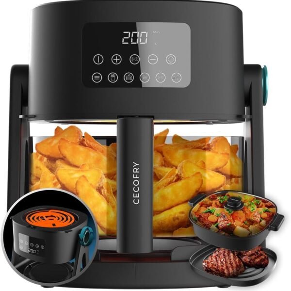 cecotec 4.5 l air fryer cecofry flip&grill 4500