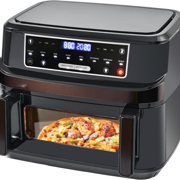 emphsism 12l hot air fryer with adjustable chambers