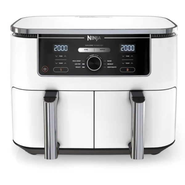 ninja af400euwh max foodi dual zone hot air fryer white