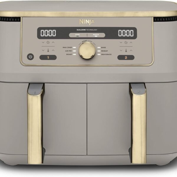 Home ninja air fryer dual zone max stone and gold